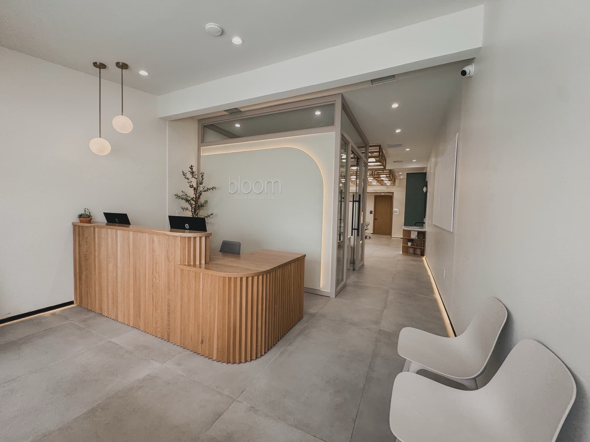 Treatment space at the Bloom Smile Studio office in Long Beach